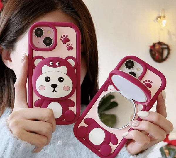 Silicone 3D Design Cartoon iPhone Case